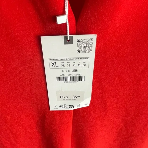 Zara Elegant Red Dress - Picture 4 of 7